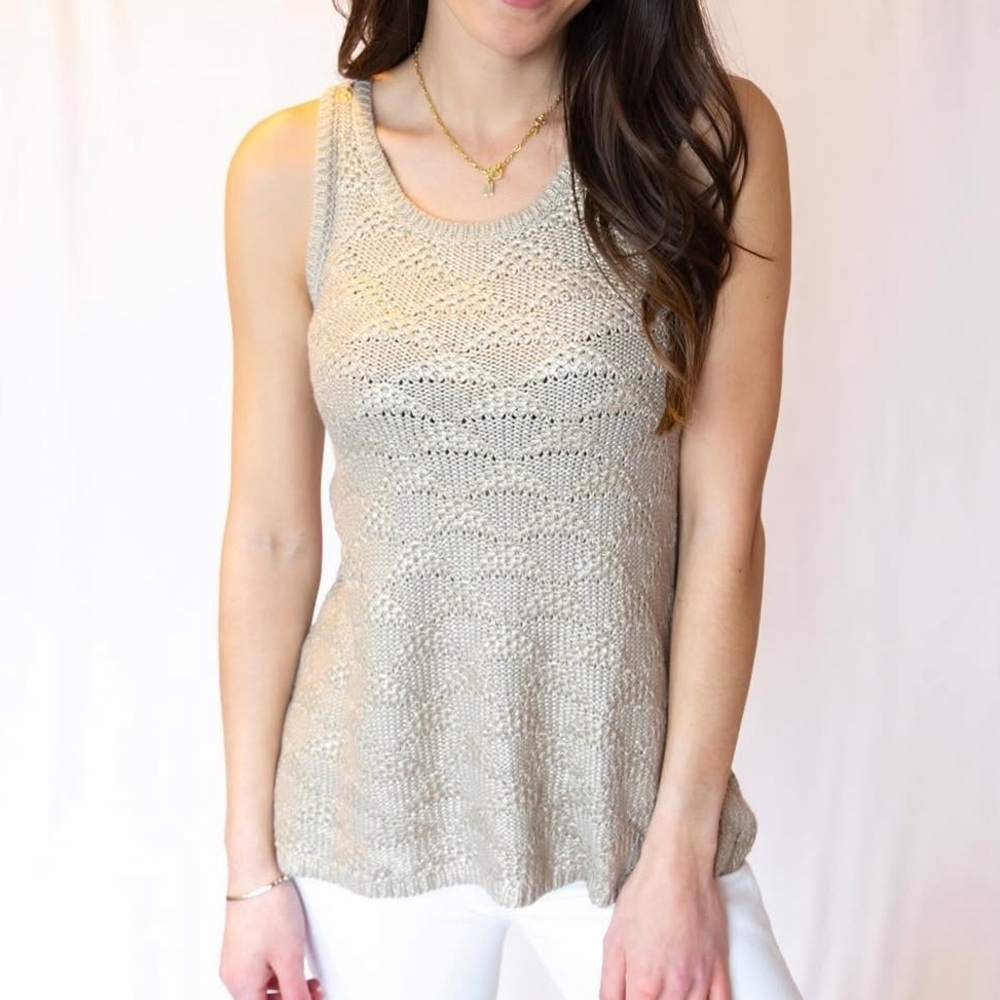 Anthropologie Metallic Tank (Moth)